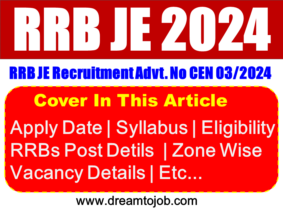 Railway RRB (JE) Recruitment 2024