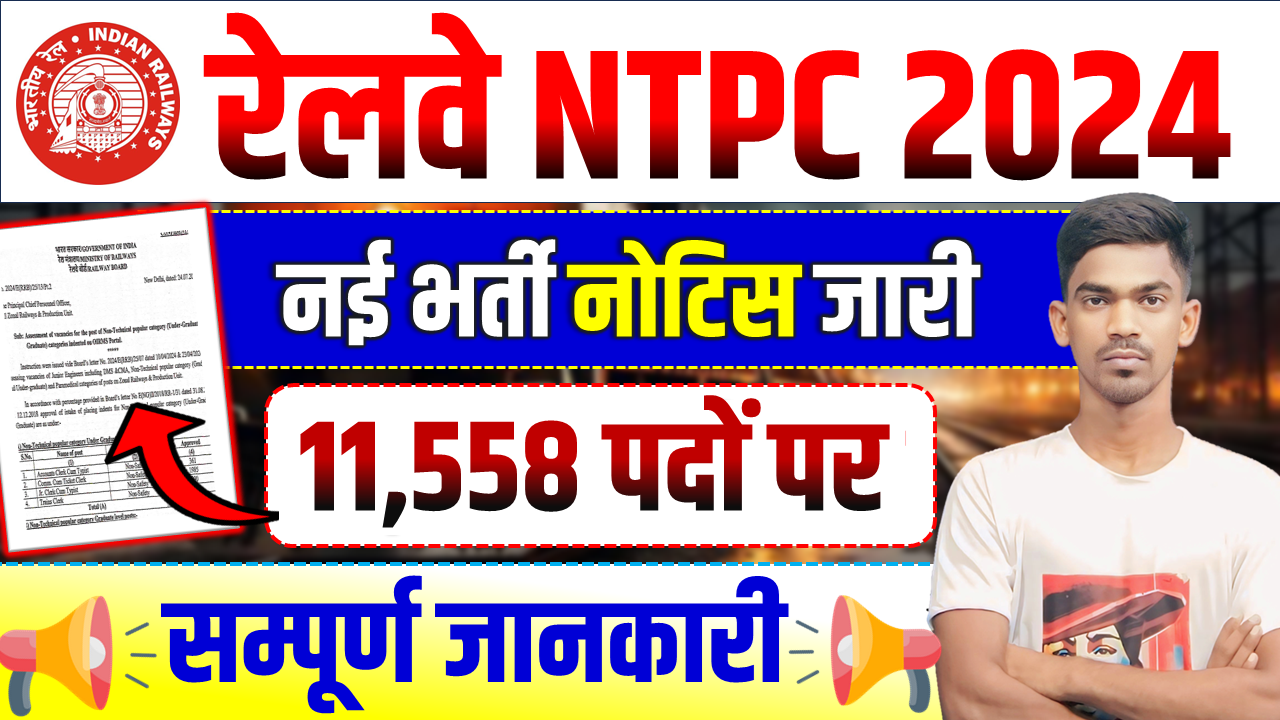 RRB NTPC Recruitment 2024 Apply Online