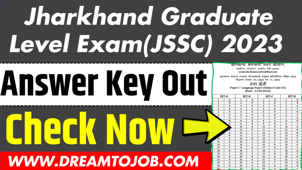 JSSC CGL Ansewr Key 2024 Download