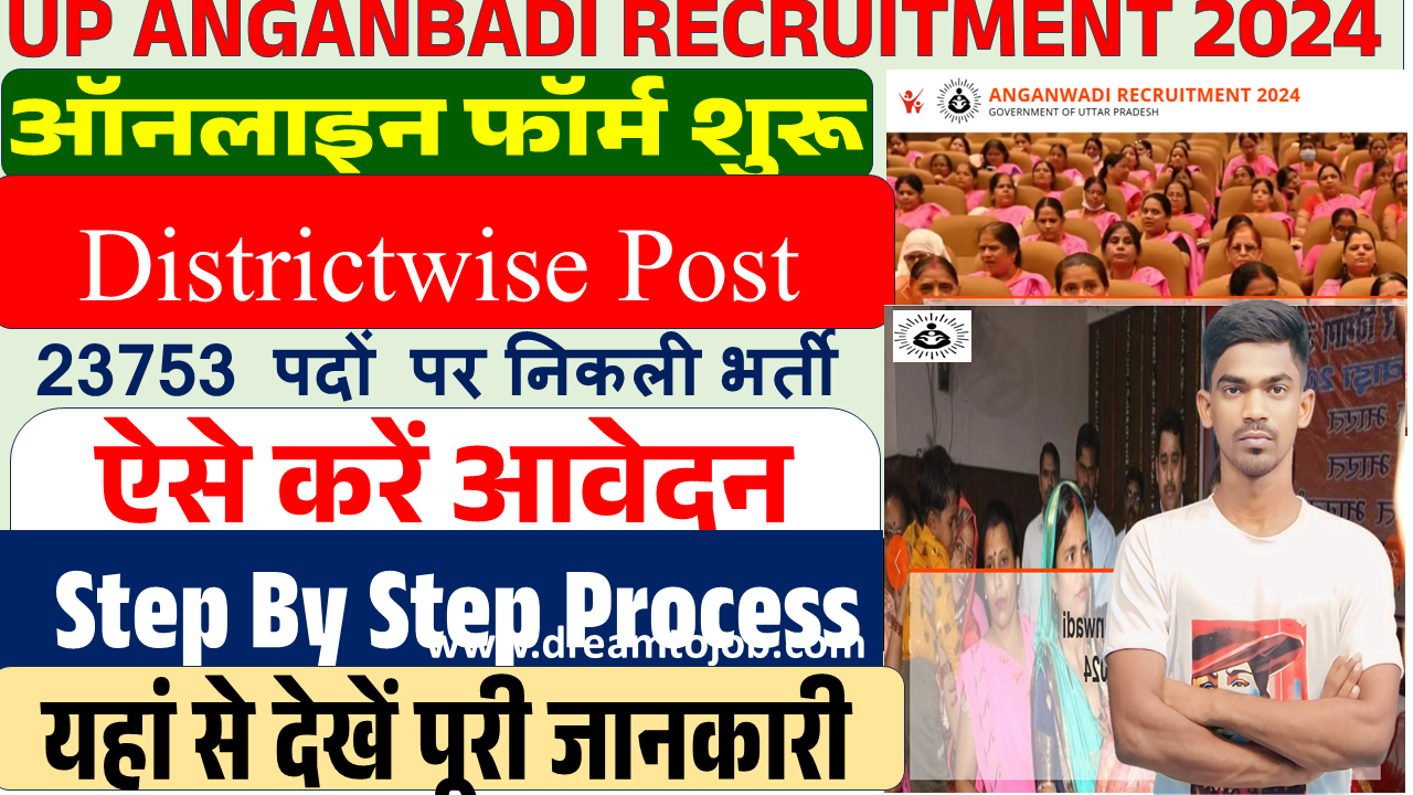 UP Anganwadi Recruitment 2024:Apply Online for 23753 Post, District Wise Vacancy Details