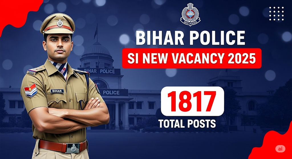 Bihar Daroga Vacancy 2025: Bihar Police SI Vacancy 2025:बिहार दरोगा 1817 पदों पर निकली भर्ती, जाने योग्यता, सैलरी और आवेदन प्रक्रिया! Bihar Police SI Vacancy 2025